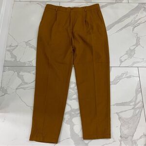 Cos Khaki Trousers Mens Sz 36 R Wool Blend Relaxed Pants Tailored Smart